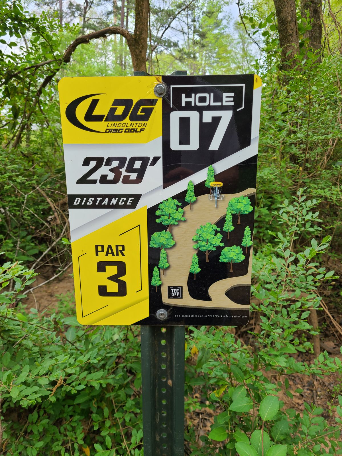 Hole 7 tee sign