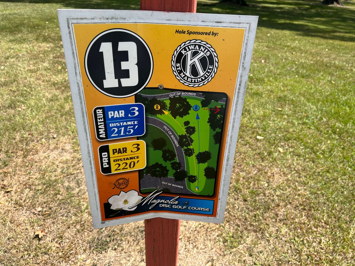 Hole 13 Tee Sign