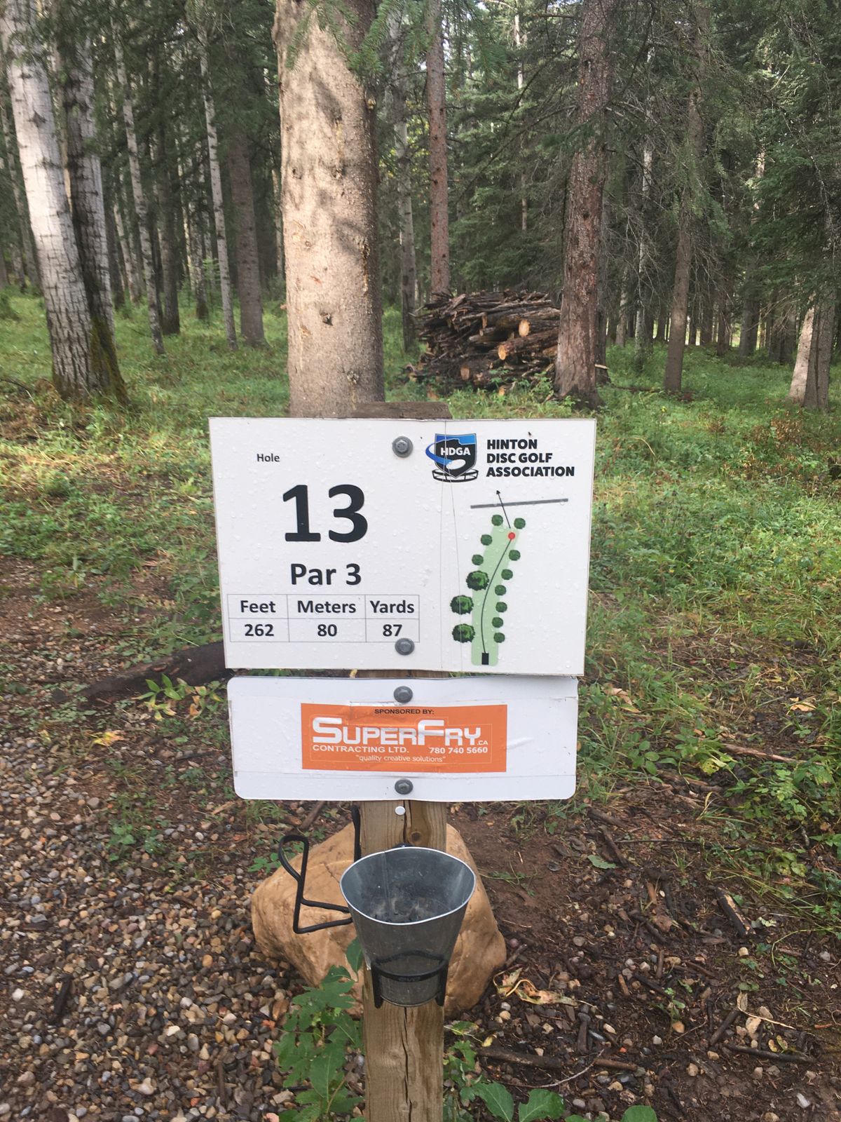 Hole sign #13.🇨🇦🌲🇨🇦🌲