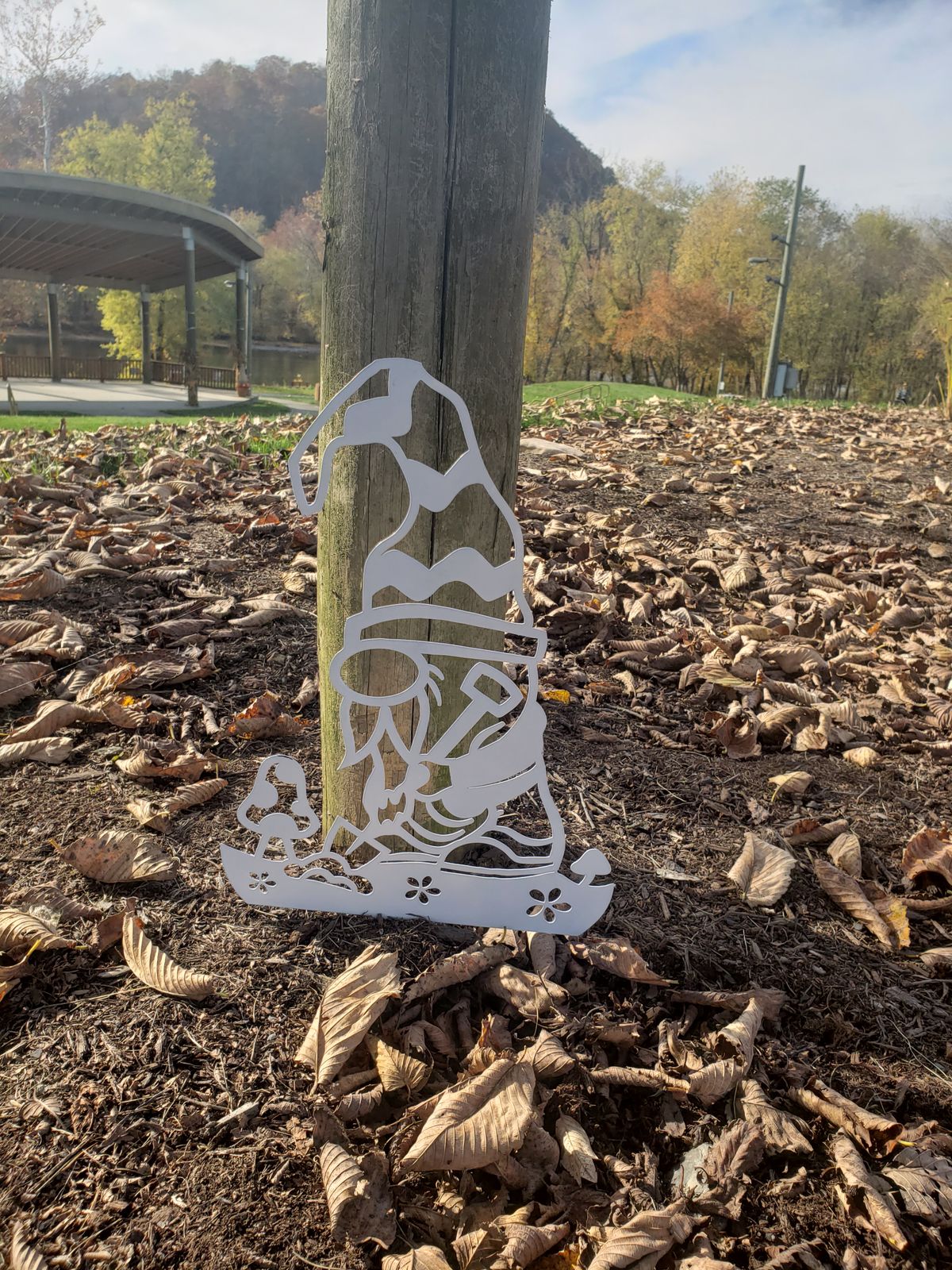 Some tees will have a little white gnome signs