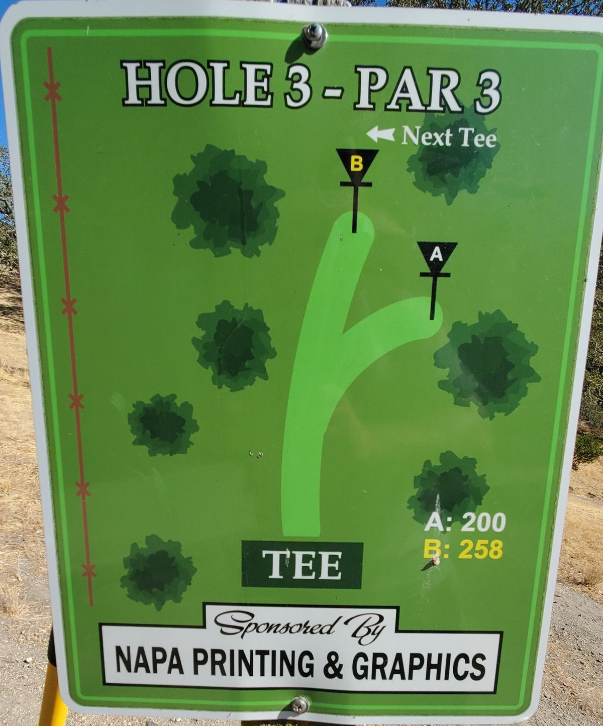 Hole 3 Sign