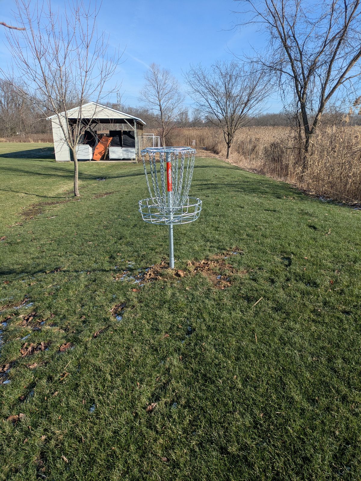 Hole 9 basket