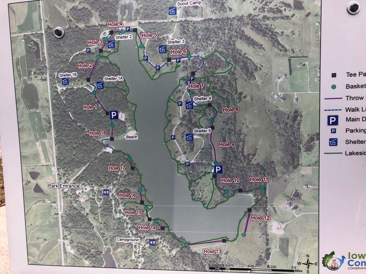 Course encompasses whole lake