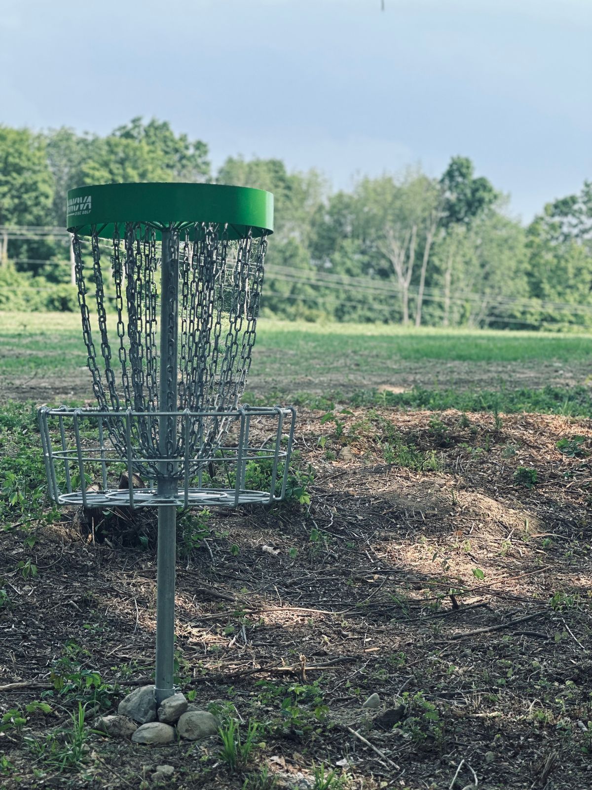 Hole 14 overlooking the soy field