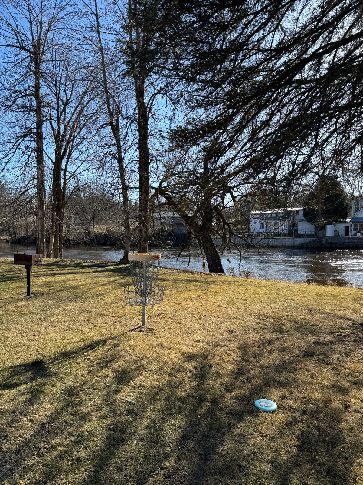 One of the riverside holes