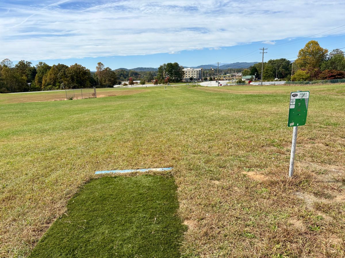 Hole 4 tee