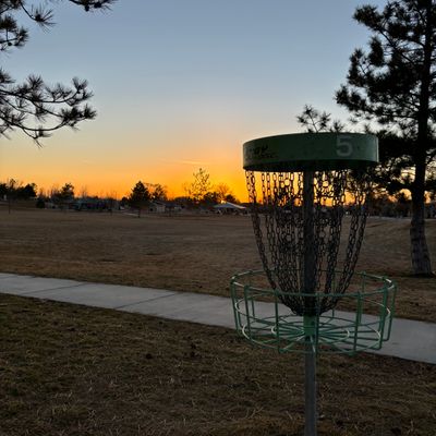 Sunset on hole 5