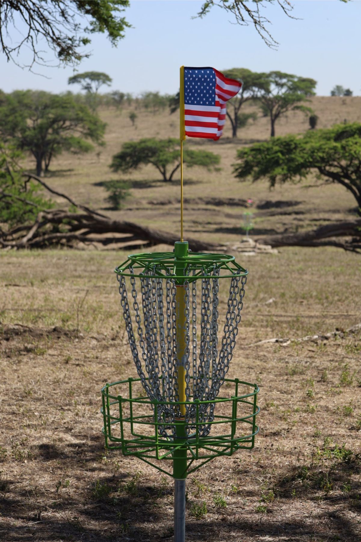 Hole 18 at the Kenya Open 2023, Hole 1 in the distance