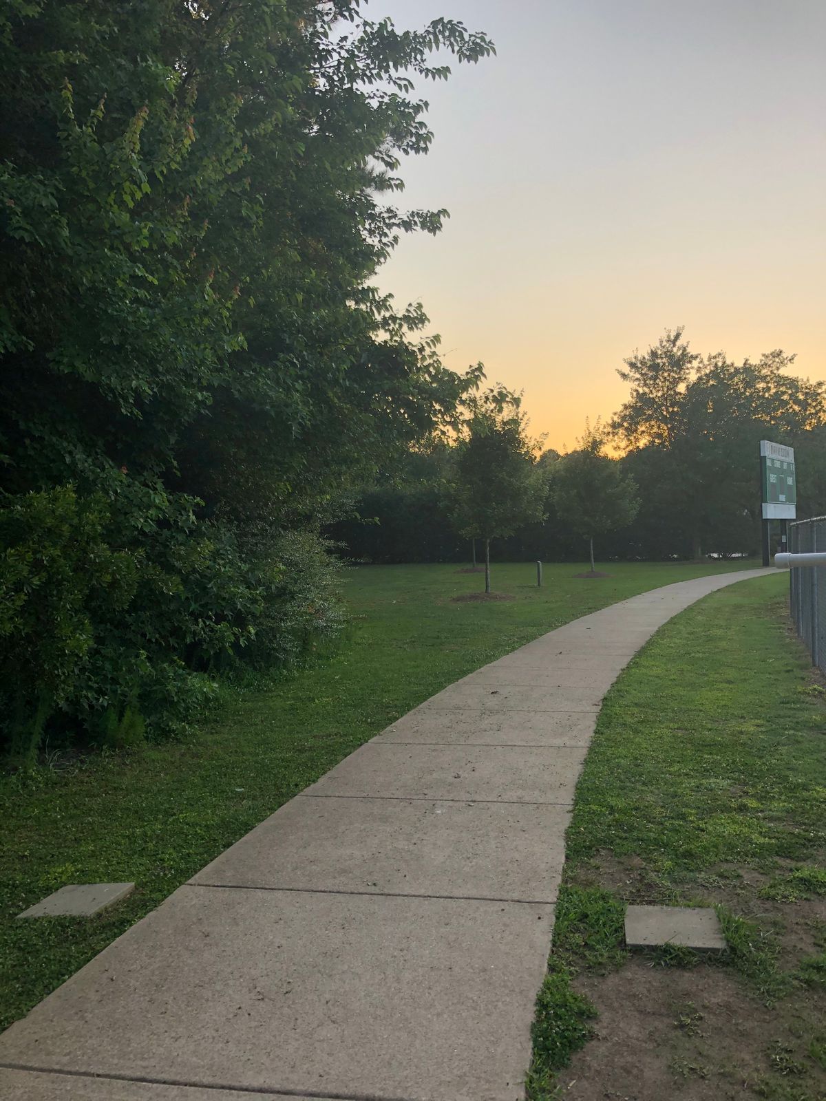 Hole 18 tee.