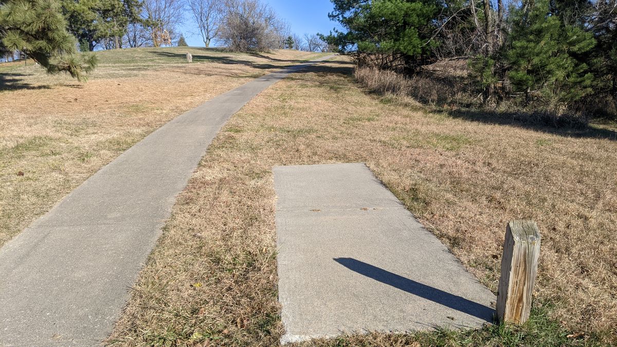 Tee #9. (two tee pads)