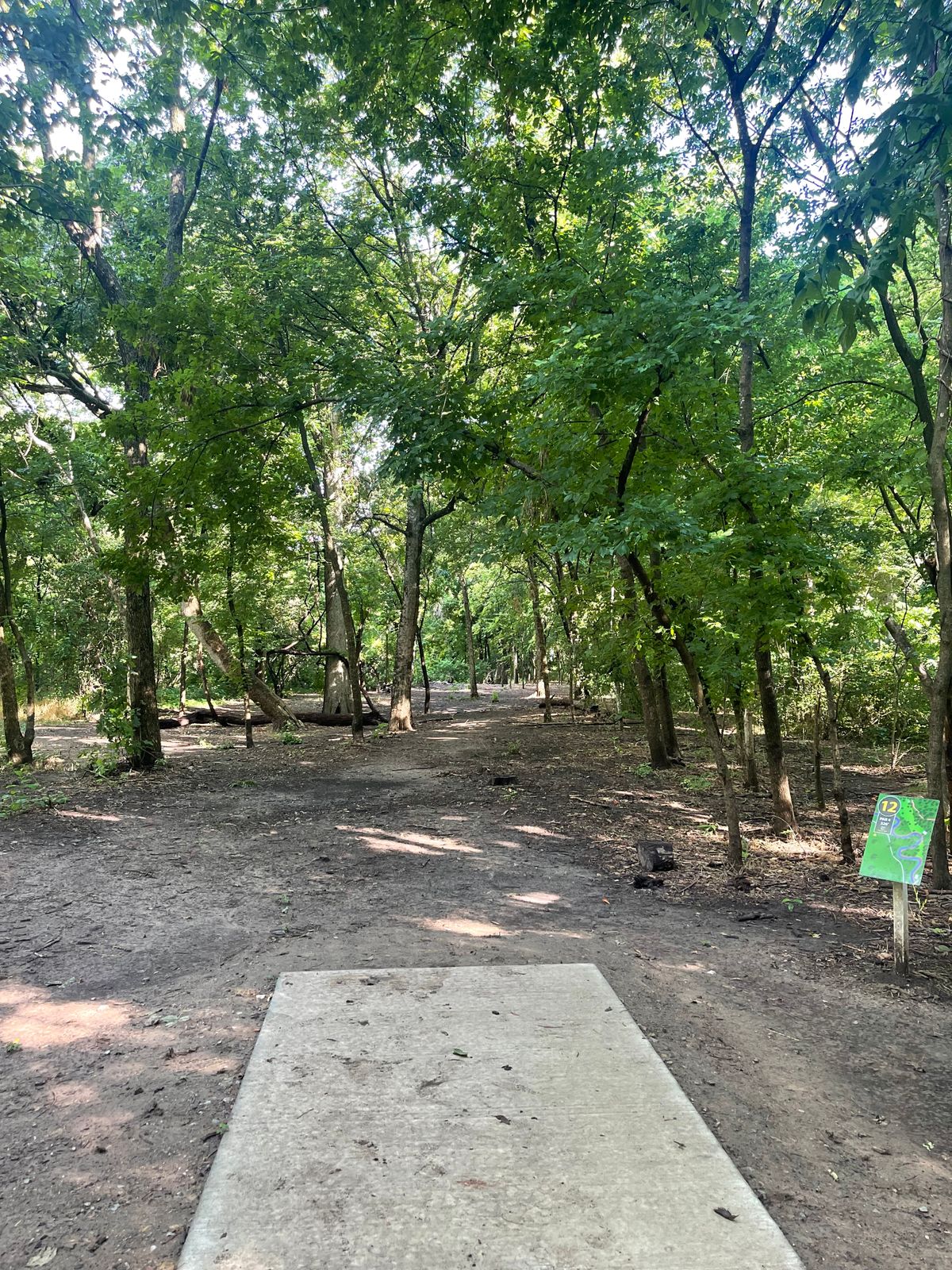 Hole 12 short tee pad