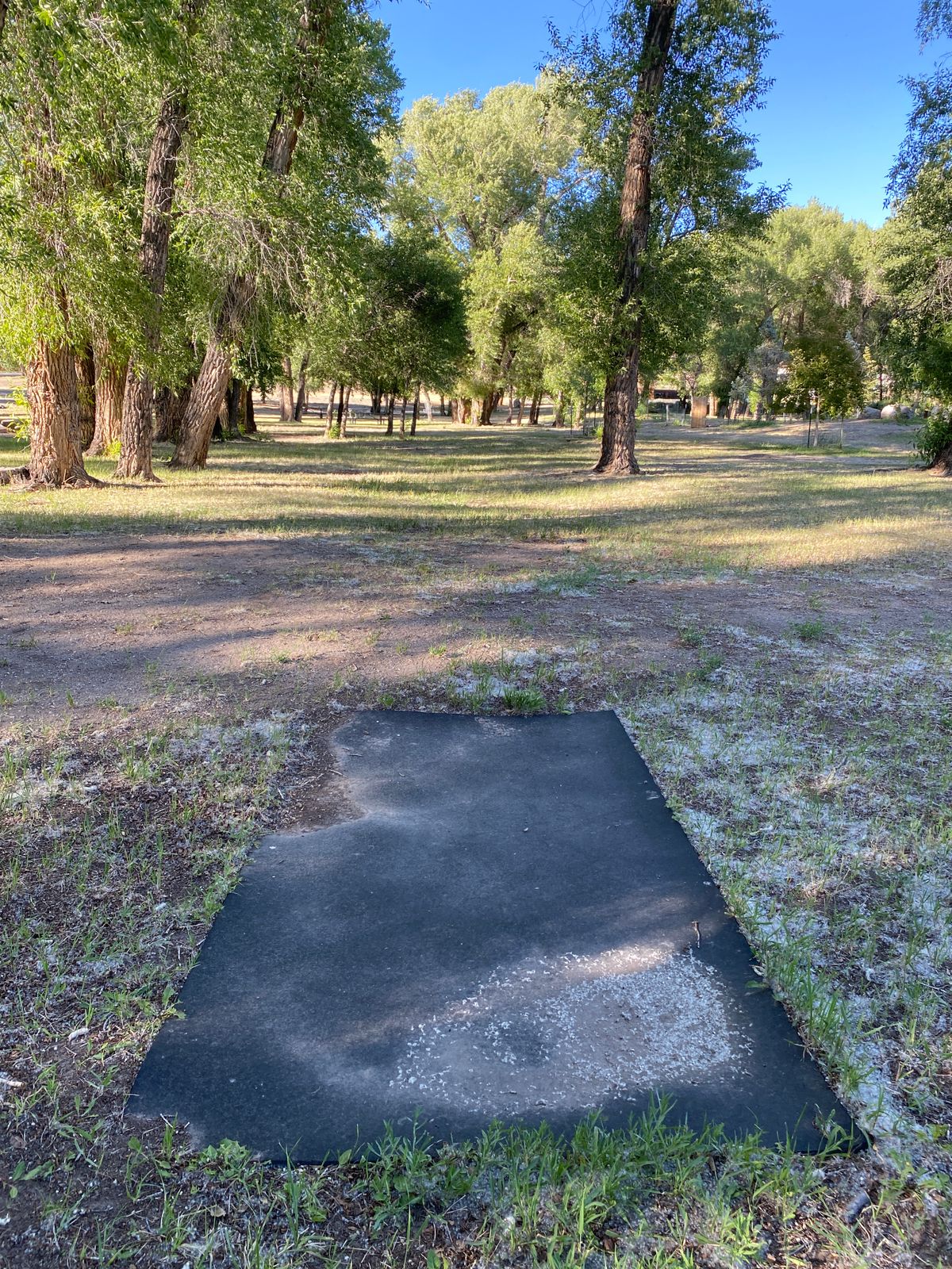 The only rubber mat teepad. This is hole #4.