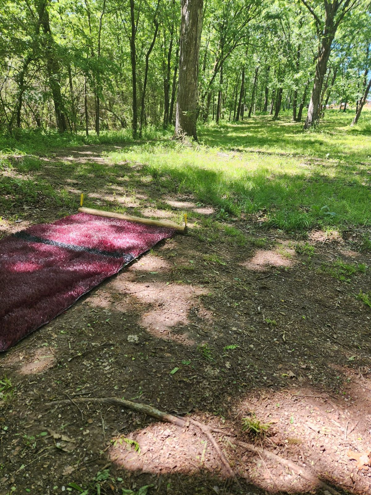 Hole 5 tee pad.