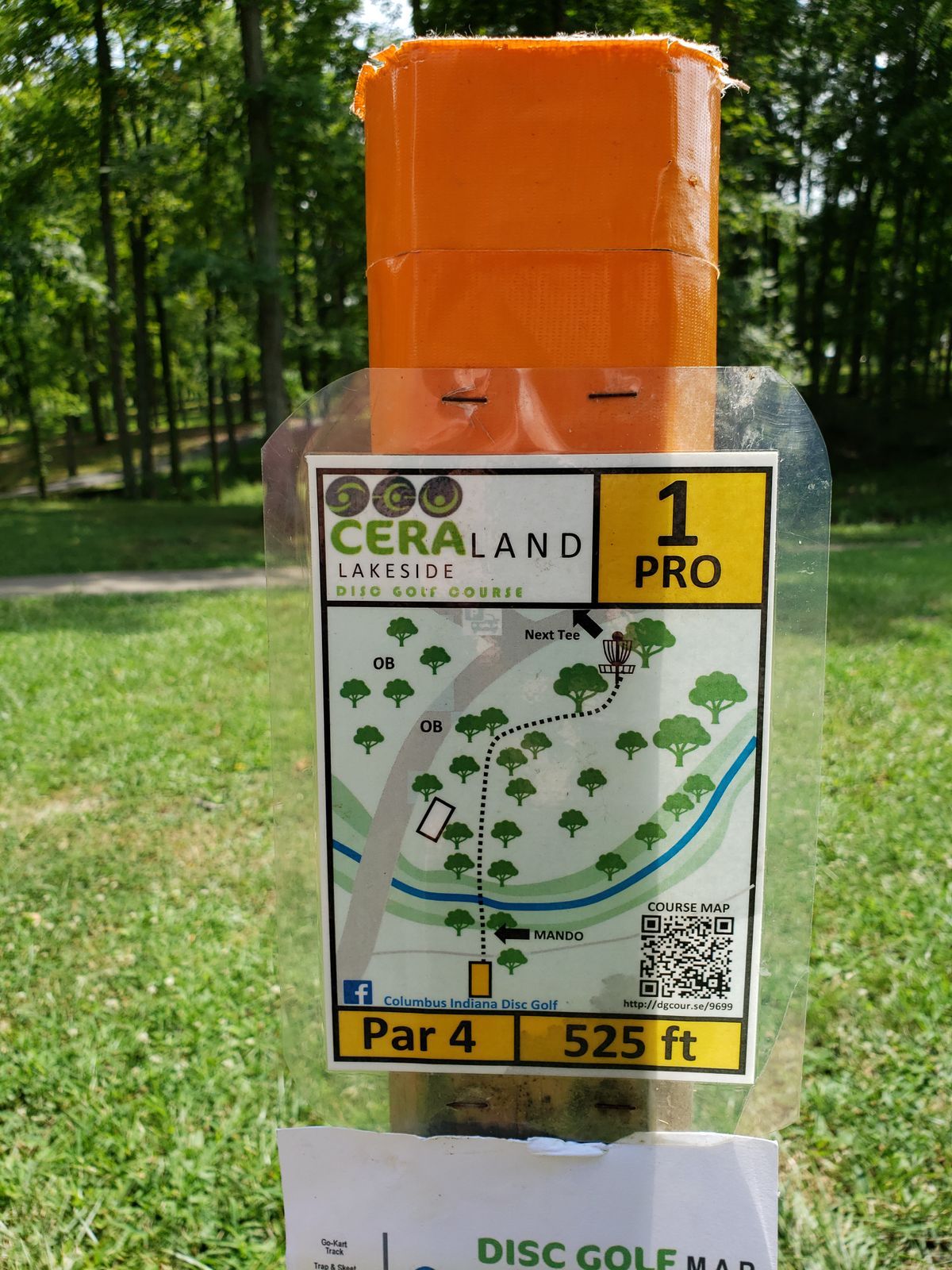 #1 Pro Tee shot Sign.