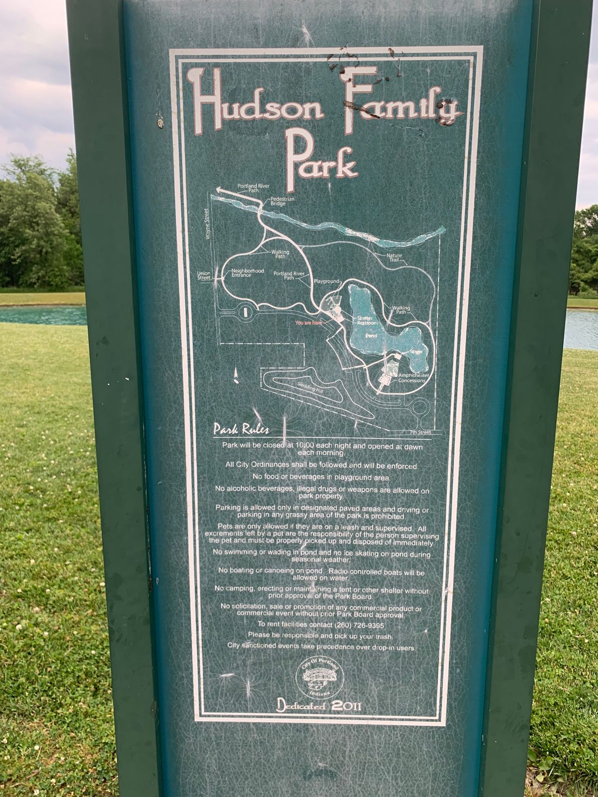 Park layout.