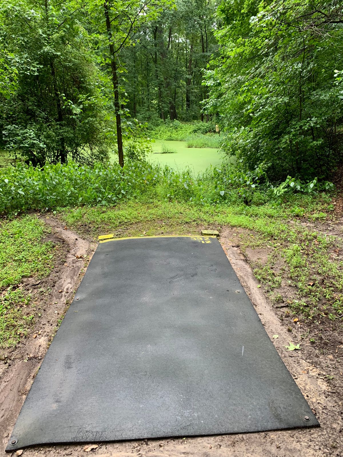 Hole 12 Gold across an OB pond, then down Beaver Branch (creek OB)!