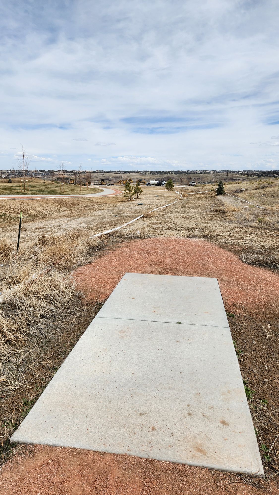 Hole 9's teepad.