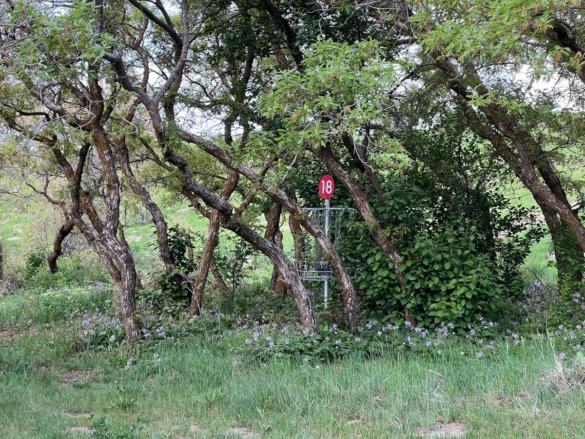 Position B: Closer to the hillside.