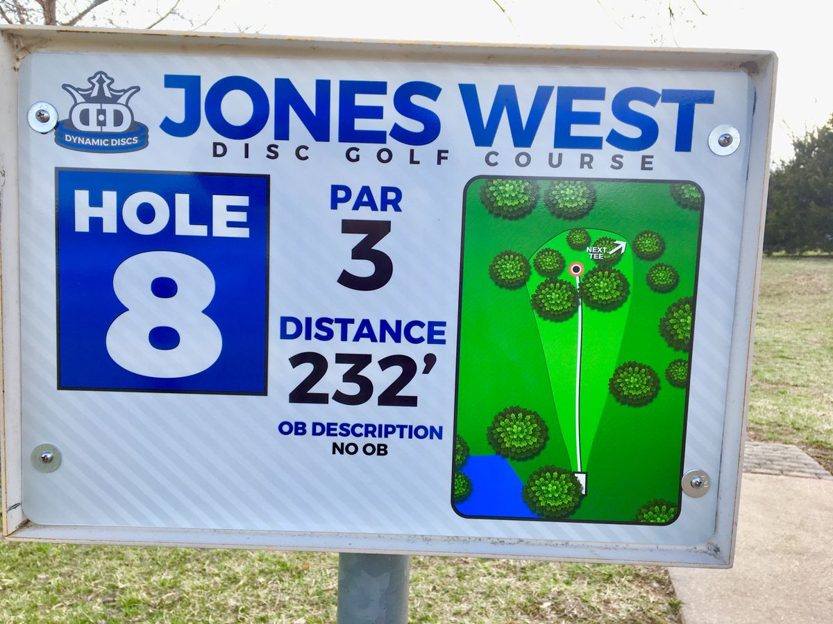 Hole 8 Tee Sign