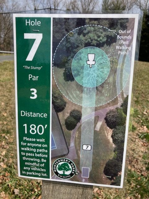 Hole 7 Tee sign