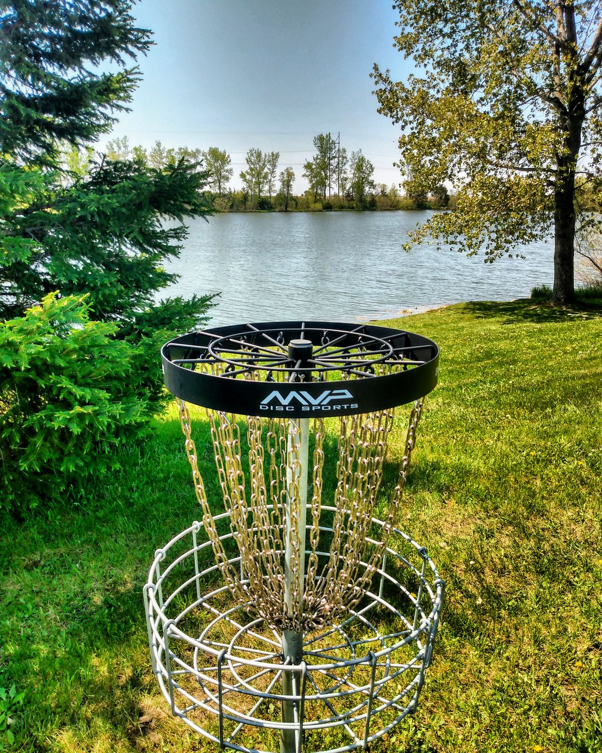 Beautiful lake and new baskets.