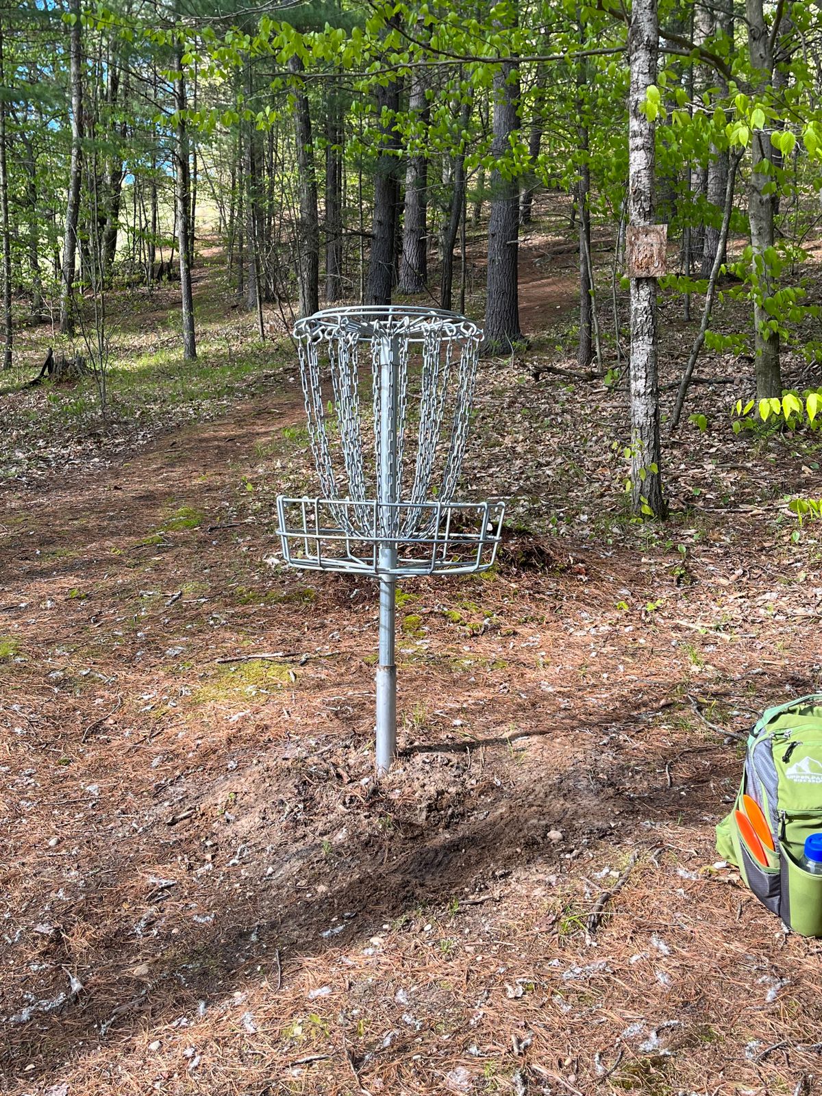 Front 9 baskets are getting replaced with chainstars to match the back 9.