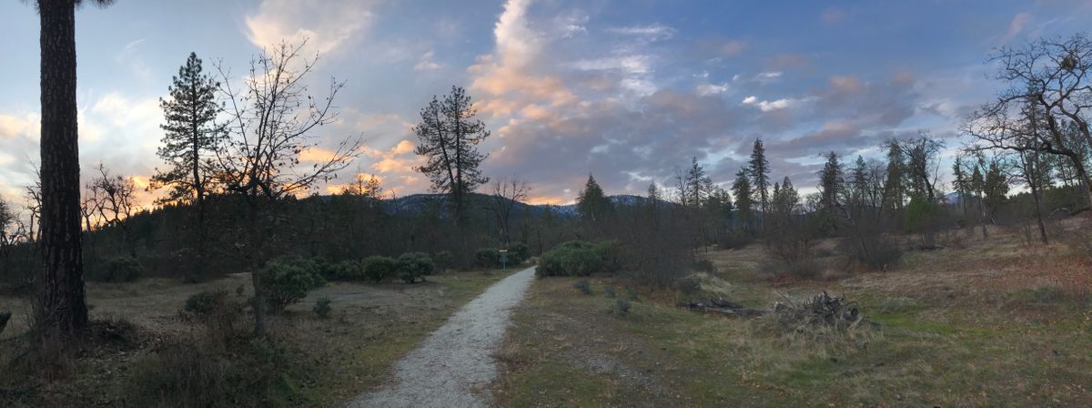 December sunset panoramic once over seasonal wetlands looking @ basket 8