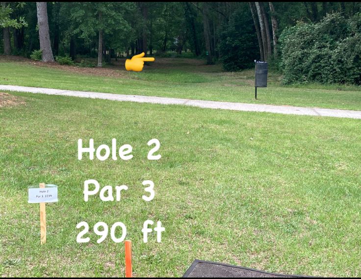 Hole 2 straight down the middle!