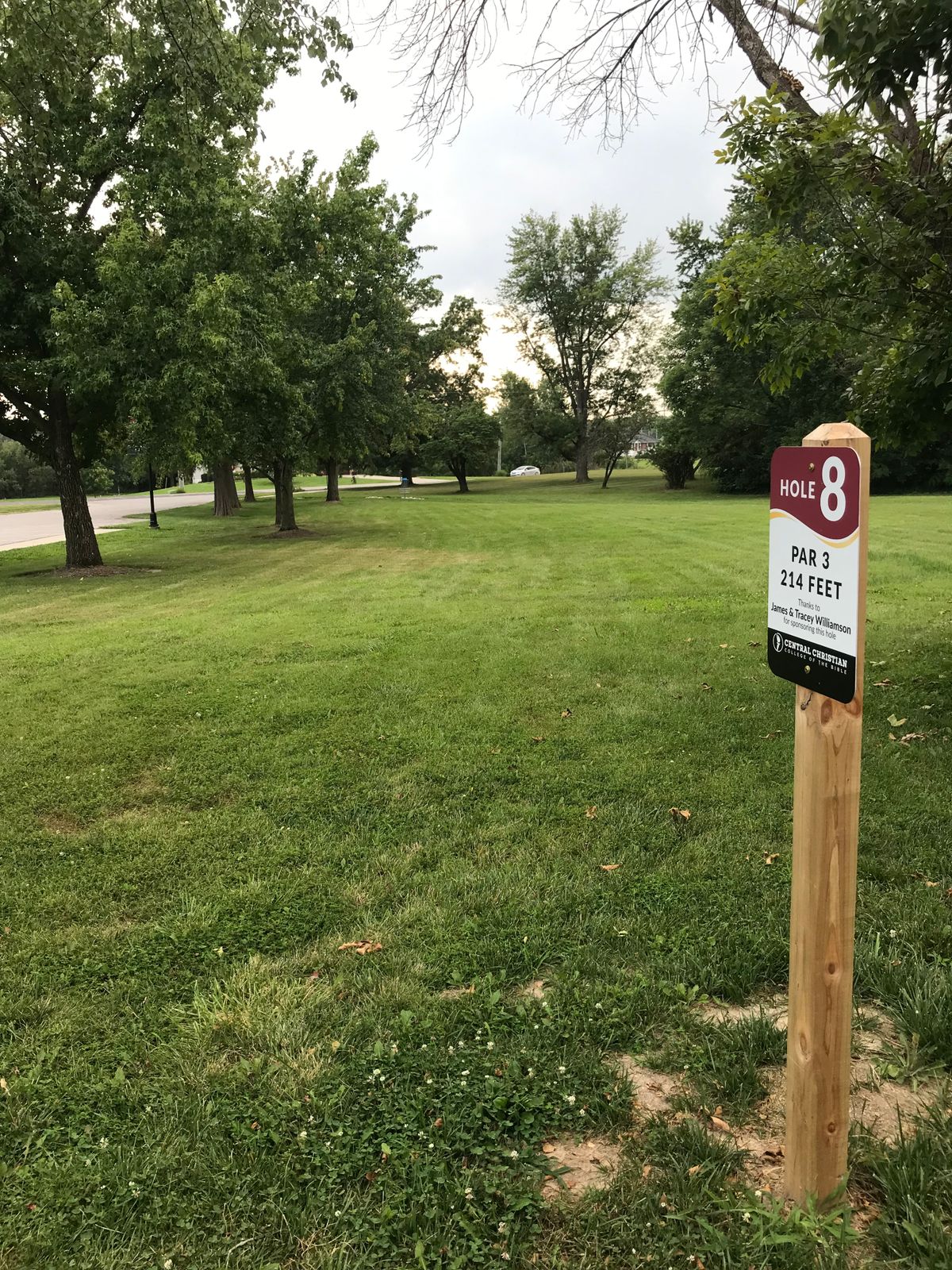 Hole #8 tee area