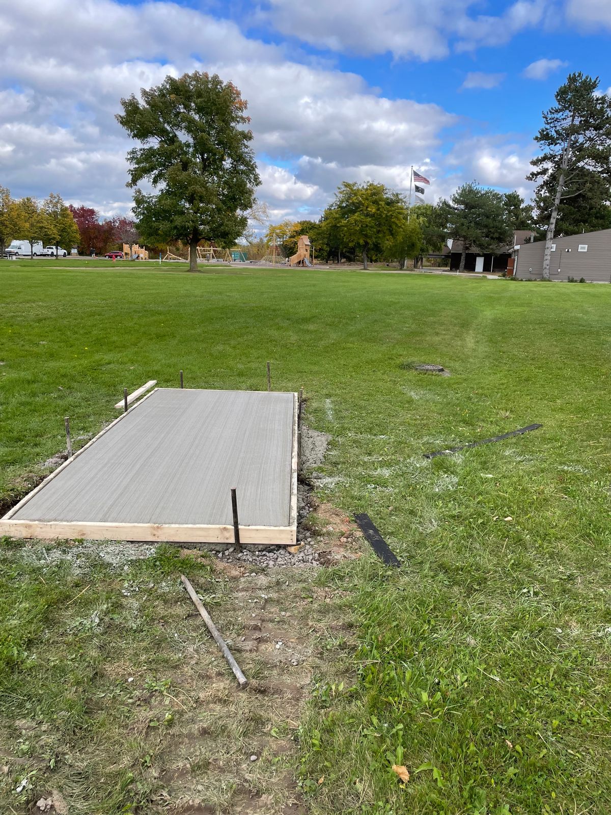 New tee pad install