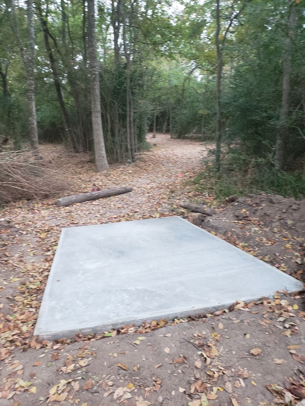 Tee box for hole 2 now with optional fairways