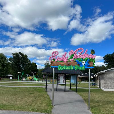 Splash pad and a pool on-site.