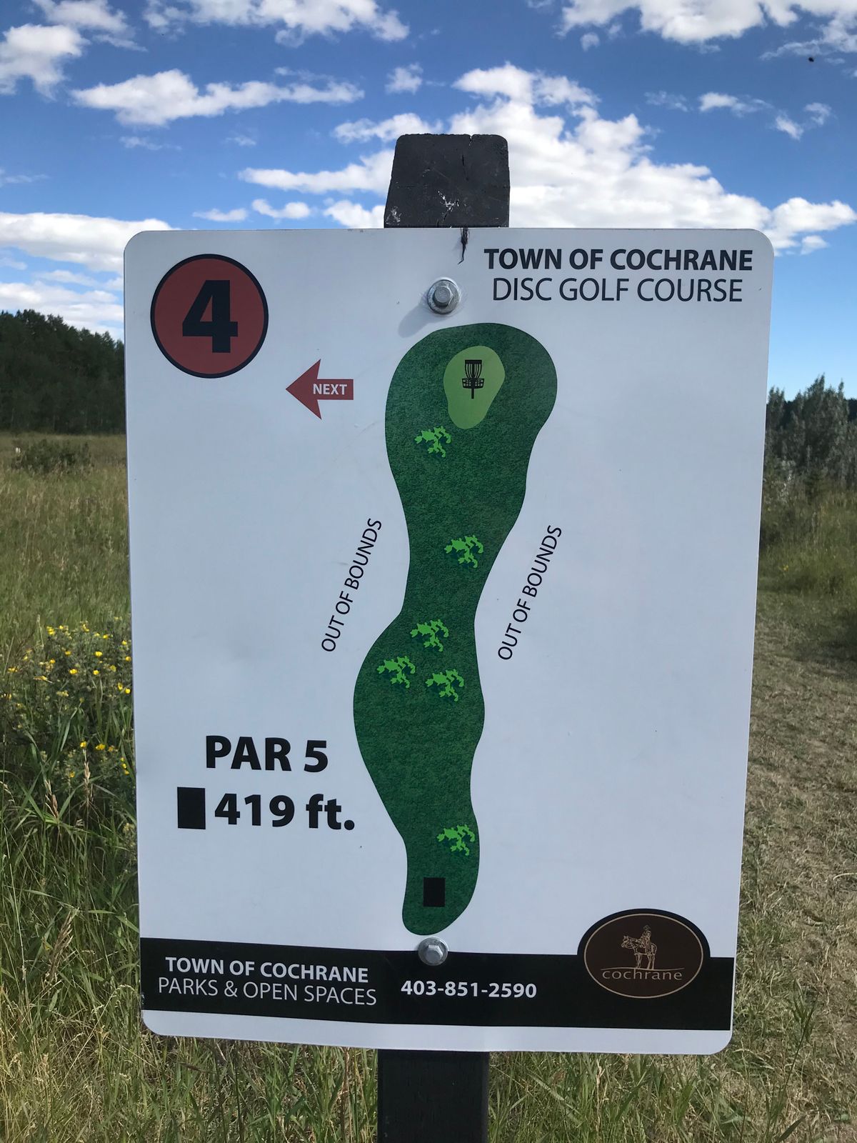 Hole 4 layout