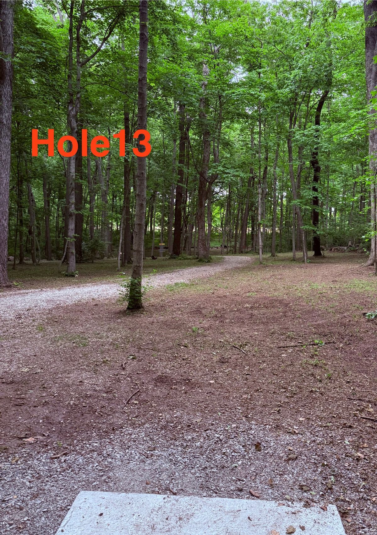 Hole 13 O.B. Is over the fence along the right side of the fairway