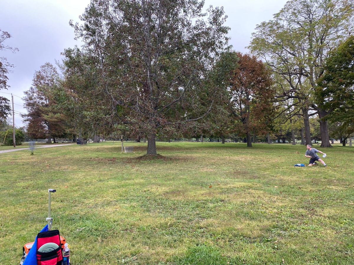 Original #1 basket position — has been removed. Use practice basket closer to parking lot instead.