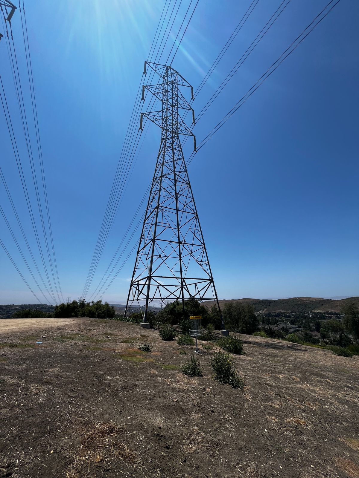 Power lines on Hole 16