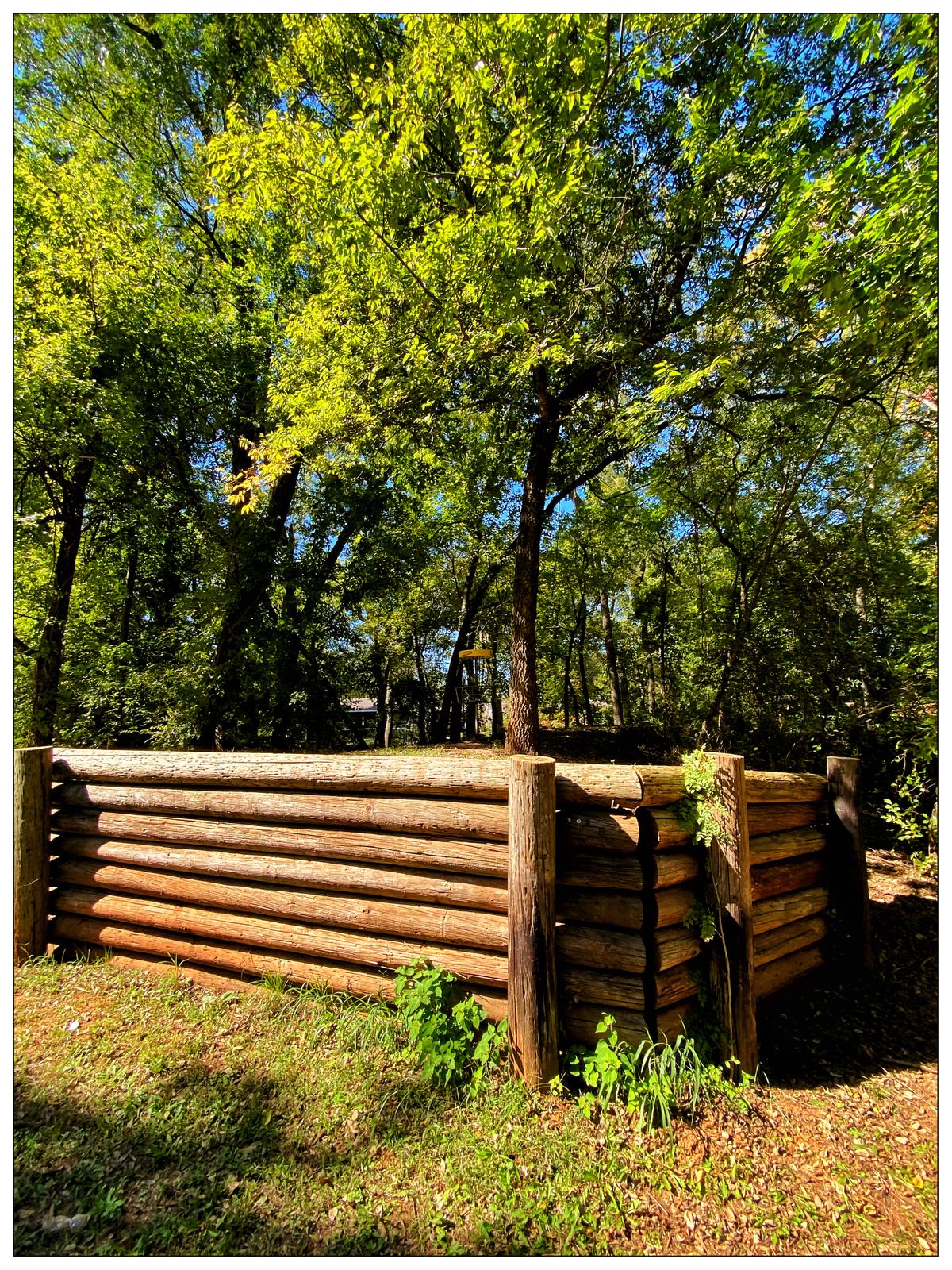Hole 12  -Basket located atop the Walls