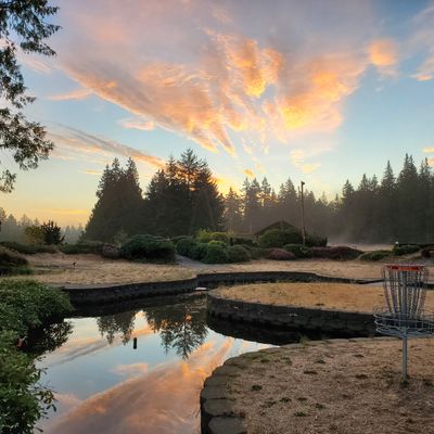 Hole 9 at sunrise