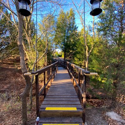 #1–>#2 Nice Bridge and bird feeders!