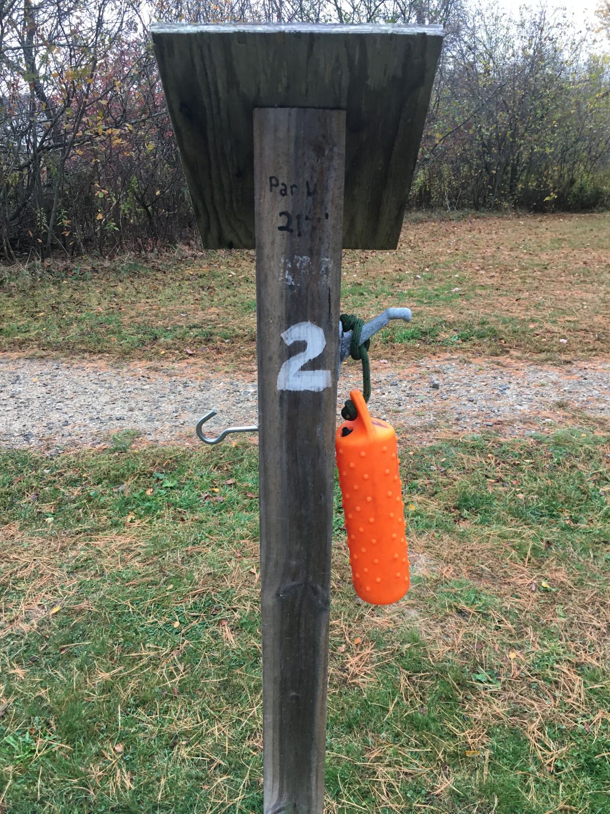 Hole 2 signage