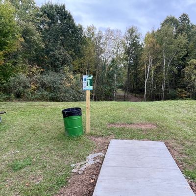 Hole 11 tee pad
Flex forehand to park, backhand to get to C2