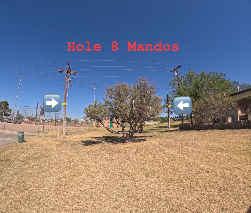 Hole 8 Mando Poles.