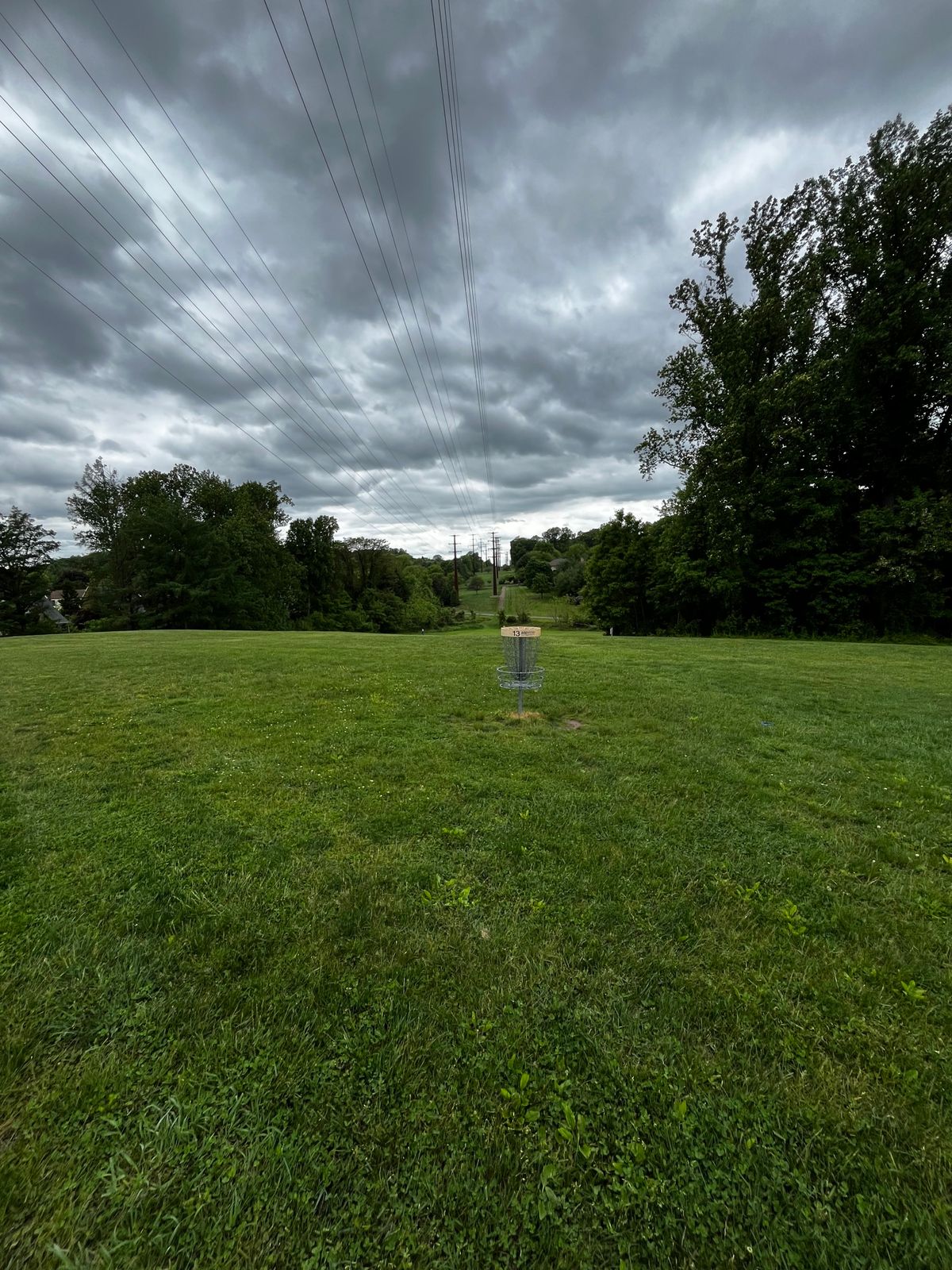 Hole 13 yellow green