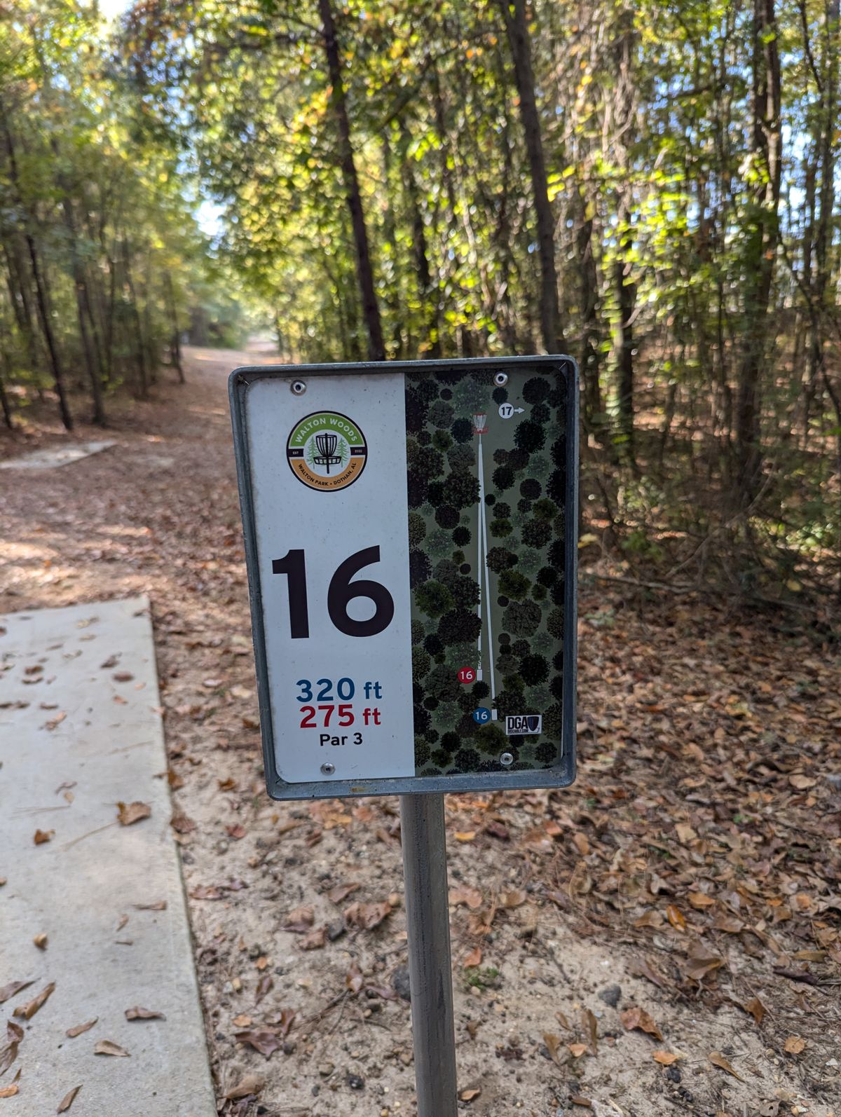 Tee sign of 16
