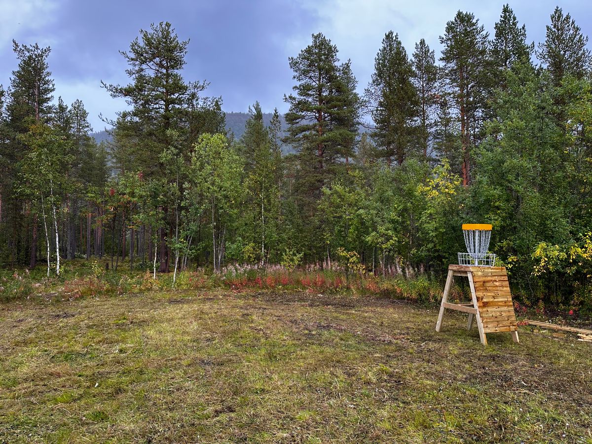 Hole 13. Fairway in the woods left side