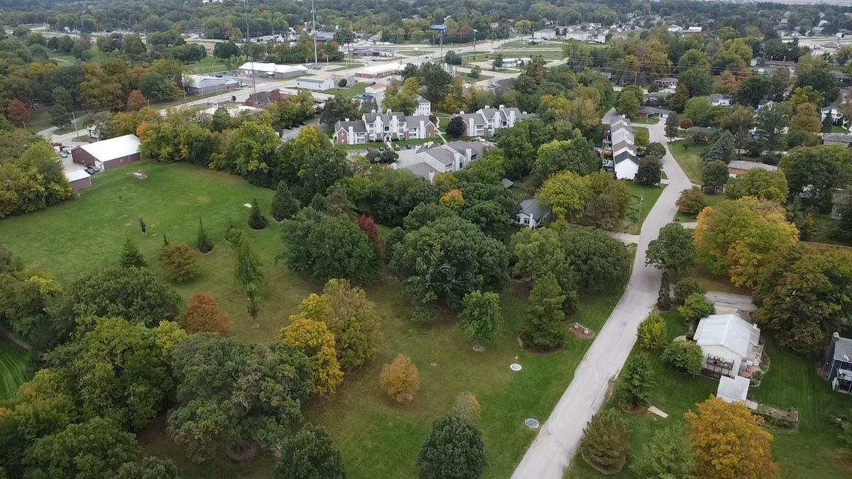 Aerial view of hole 9