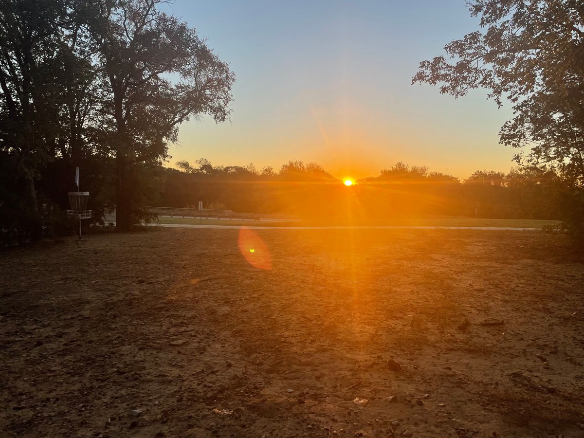 Hole 1 approach, early mornings sunrise, 7:20am