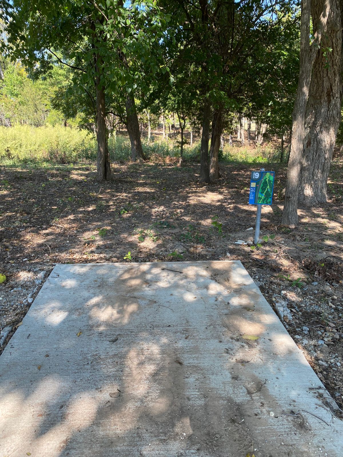 Hole 9 tee