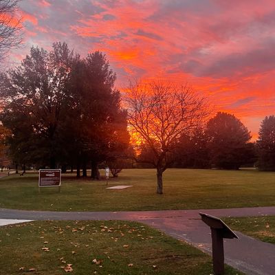 Morning view on hole 1