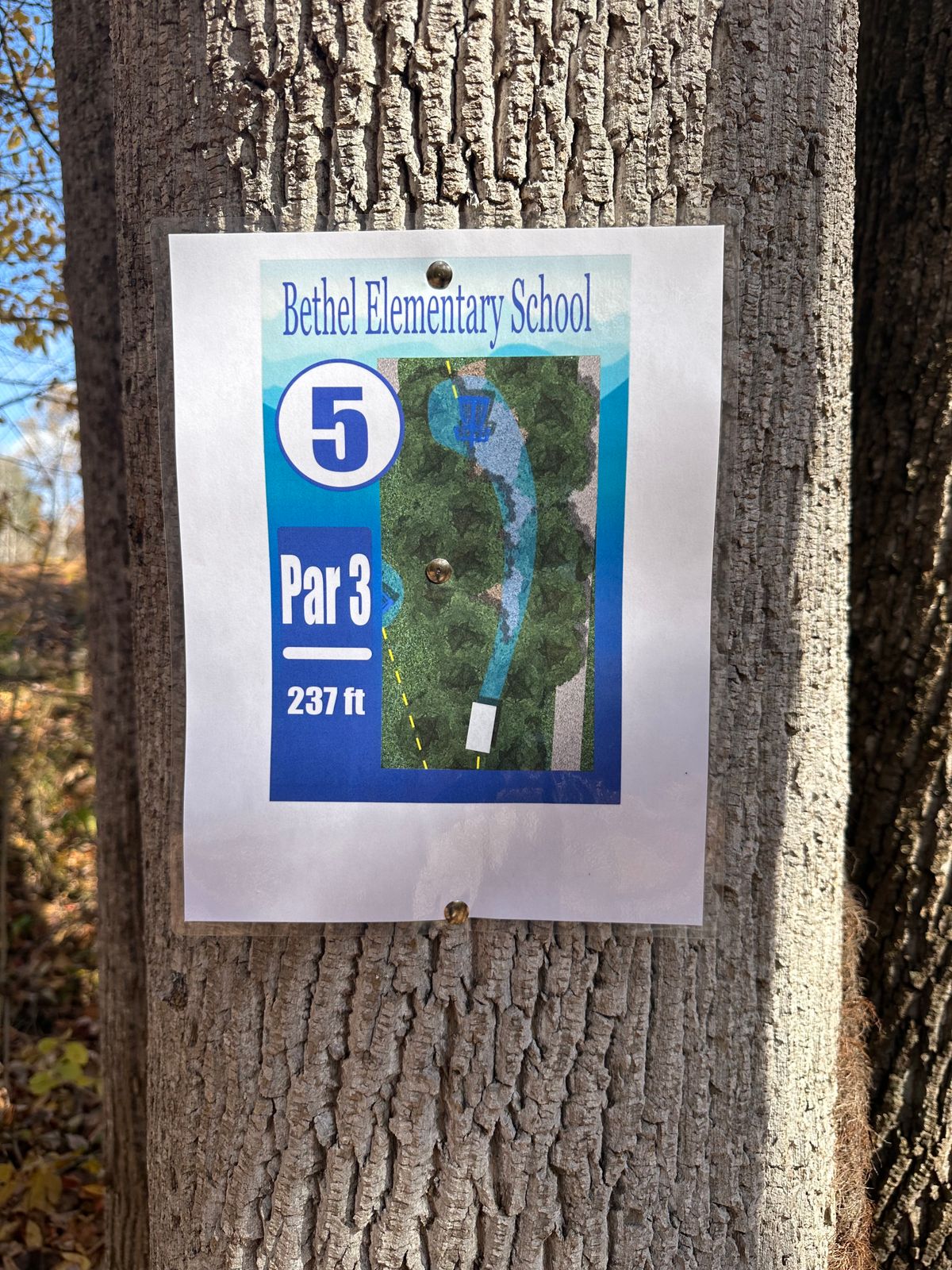 Temporary tee signs